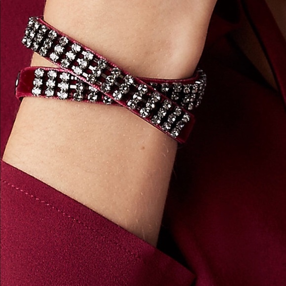 Tory- Double-Wrap Crystal Embellished Bracelet - Picture 7 of 7